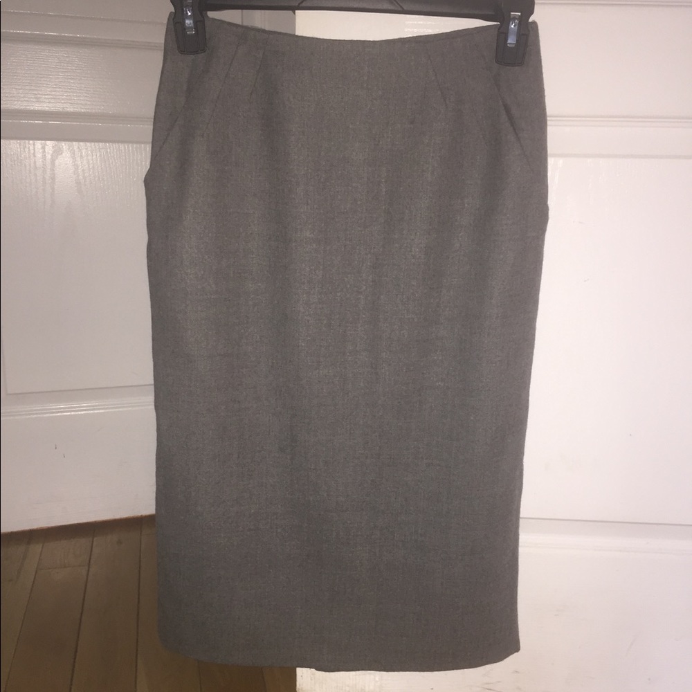 Paniz Gray Pencil Skirt